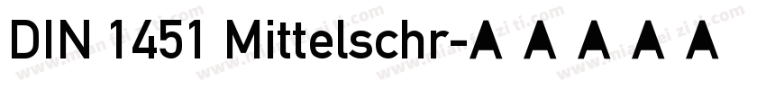 DIN 1451 Mittelschr字体转换